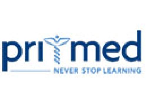 Pri-med logo with tagline Never Stop Learning